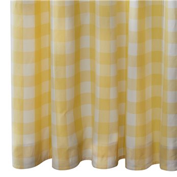 Wicklow Check Shower Curtain 72X72 Yellow