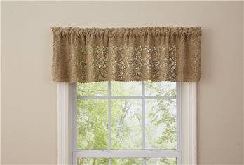 Lace Valance 60X14 Oatmeal