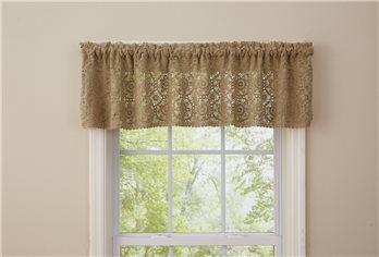 Lace Valance 60X14 Oatmeal