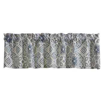 Delft Tile Lined Valance 60X14