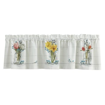 Farmhouse Spring Valance 60X14