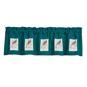 Pheasant Run Lined Patch Valance 60X14
