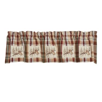 Gamekeeper Plaid Lined Pheasant Patch Valance 60X14