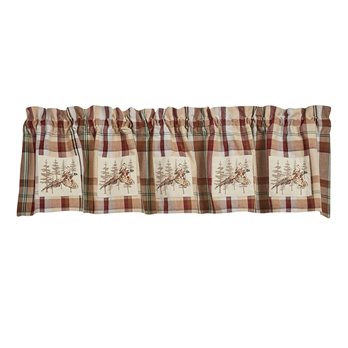 Gamekeeper Plaid Lined Pheasant Patch Valance 60X14