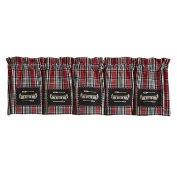 Wilderness Canoe Lined Patch Valance 60X14