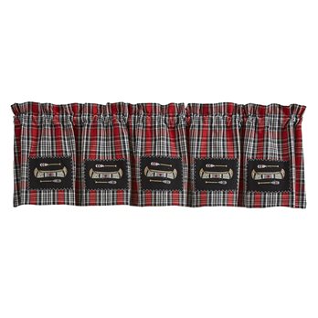 Wilderness Canoe Lined Patch Valance 60X14