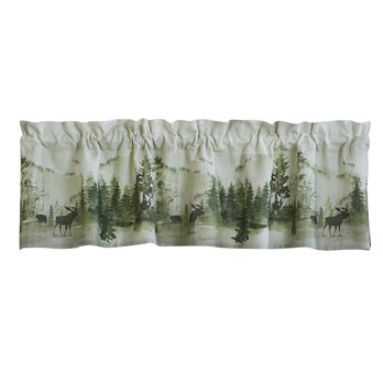 Watercolor Wildlife Valance 60X14