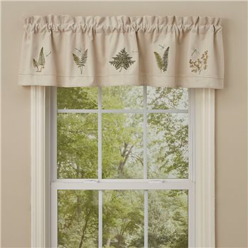 Dragonfly Embroiderd Lined Valance 60X14