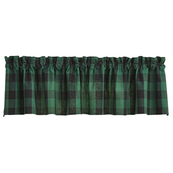 Wicklow Check Valance 72X14 Forest