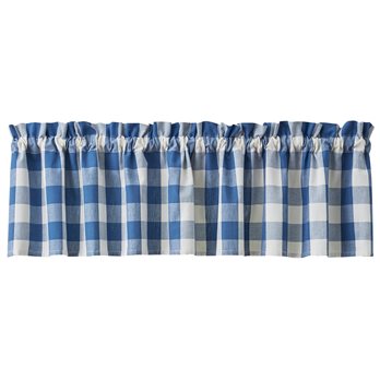 Wicklow Check Valance 72X14 China Blue