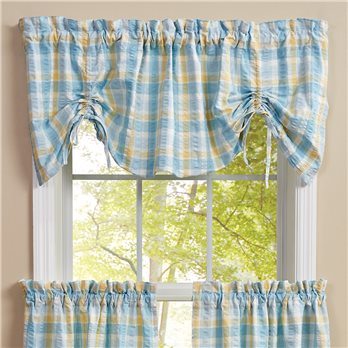 Forget Me Not Lined Farmhouse Valance 60X20