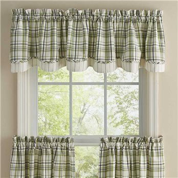 Time In A Garden Lined Layered Valance 72X16