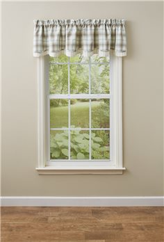 Lake Livin' Lined Layered Valance 72X16