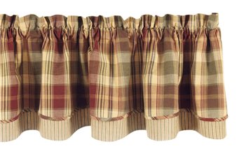 Saffron Layer Lined Valance 72X16