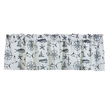 Captain'S Quarters Valance 60X14 - Natural