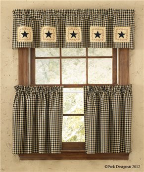 Star Patch Lined Valance 60X14