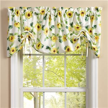 Follow The Sun Lined Farmhouse Valance 60X20