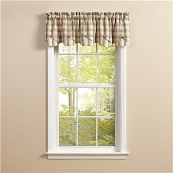 Butterfly Garden Lined Scalloped Valance 58X15