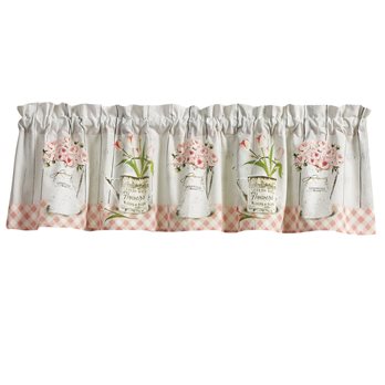 Farmhouse Peonies Valance 60X14