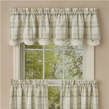 Dew Drop Lined Layered Valance 72X16