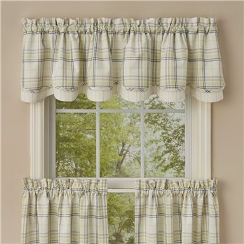 Dew Drop Lined Layered Valance 72X16