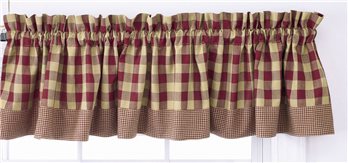 York Valance 72X14-Wine