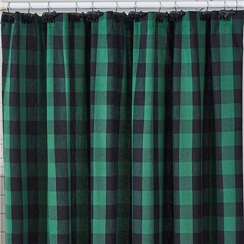 Wicklow Check Shower Curtain 72X72 Forest