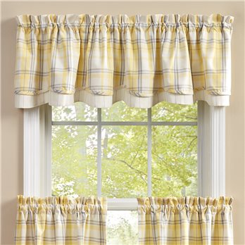 Meadowlark Lined Layered Valance 72X16