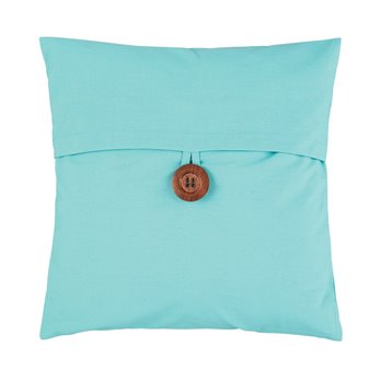 Aqua Envelope Throw Pillow