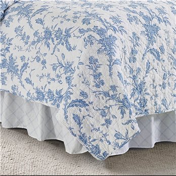 Bleighton Blue Twin Bed Skirt