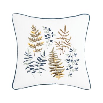 Botanical Leaves Throw Pillow