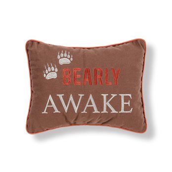 Bearly Awake Throw Pillow