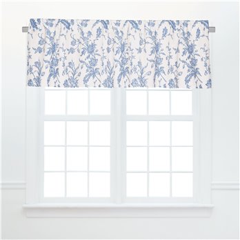 Bleighton Blue Valance Set of 2