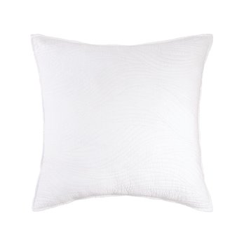 Tranquil Waves White Euro Sham