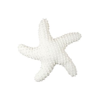 White Starfish Shaped Throw Pillow