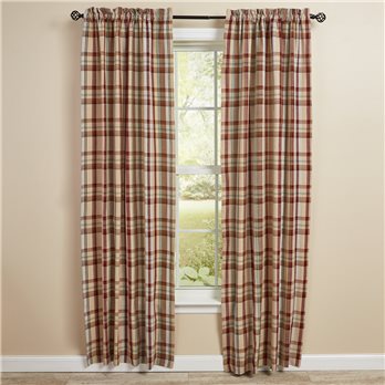 Gamekeeper Plaid Lined Panel Pair 72X84