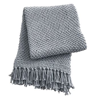 Open Knit Throw Mist