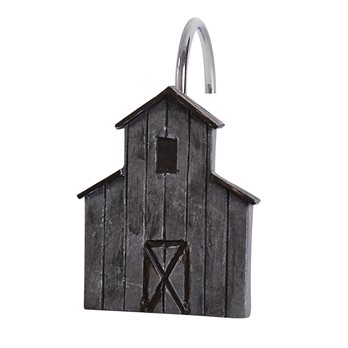 Antique Farmhouse Barn Shower Curtain Hooks