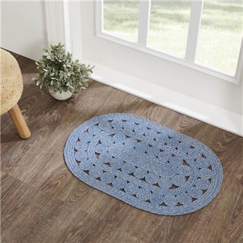 Celeste Blended Blue Indoor/Outdoor Rug Oval 20x30