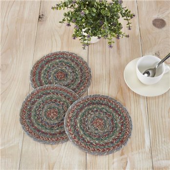 Multi Jute Trivet 8 inch Diameter Set of 3