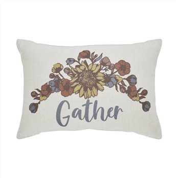 Bountifall Floral Gather Pillow 9.5x14