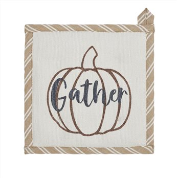 Bountifall Pumpkin Gather Trivet Set of 3 8x8