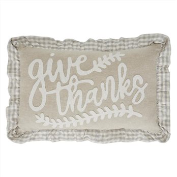 Grace Give Thanks Pillow 14x22
