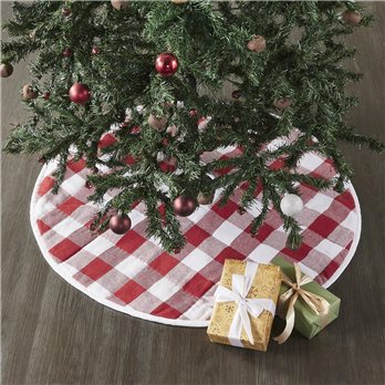 Annie Red Check Tree Skirt 36
