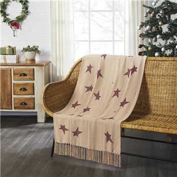 Gable Primitive Star Woven Throw 50x60