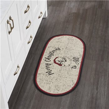 Jolly Ole Santa Jute Rug Oval 17x36