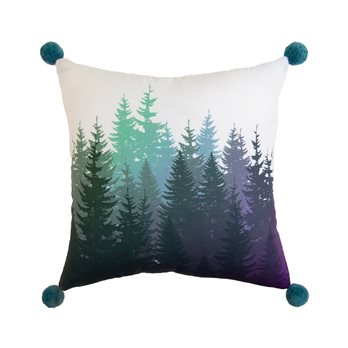 Bear Mountain Tree Decorative Pillow