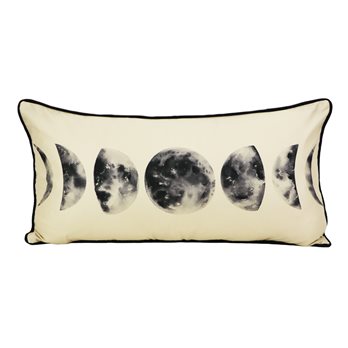 Forest Symbols Decorative Pillow (Moon)