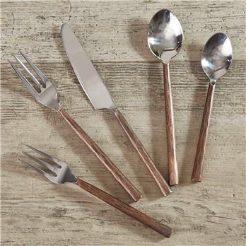Copper Handle 5 Piece Place Set
