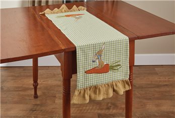 Bunny On Carrot App Table Runner 14X42